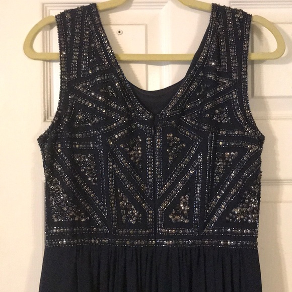 Adrianna Papell Navy Dress - Picture 3 of 3